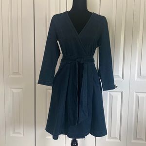 DVF Denim Wrap Dress.